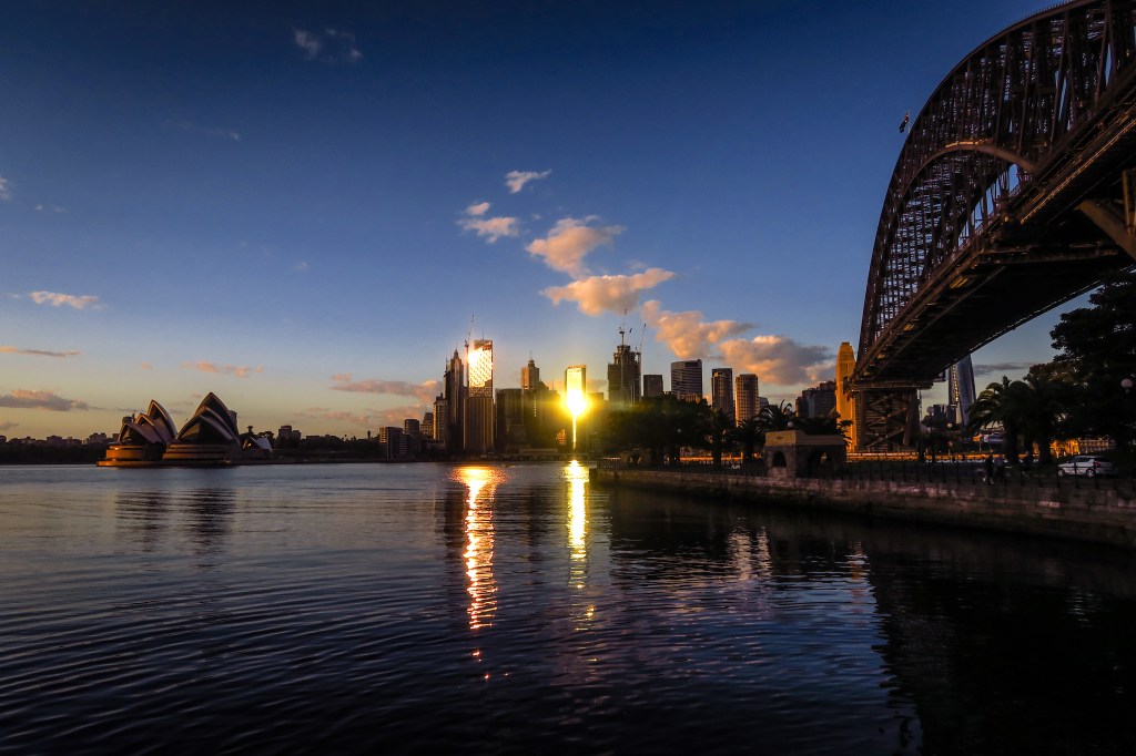 Sydney Harbour at sunrise