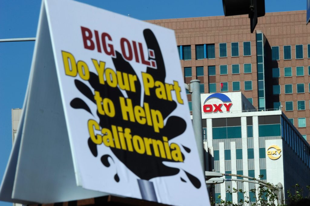 Protest against big oil