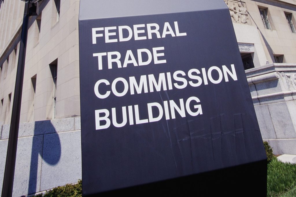 Image of the Federal Trade Commission sign.