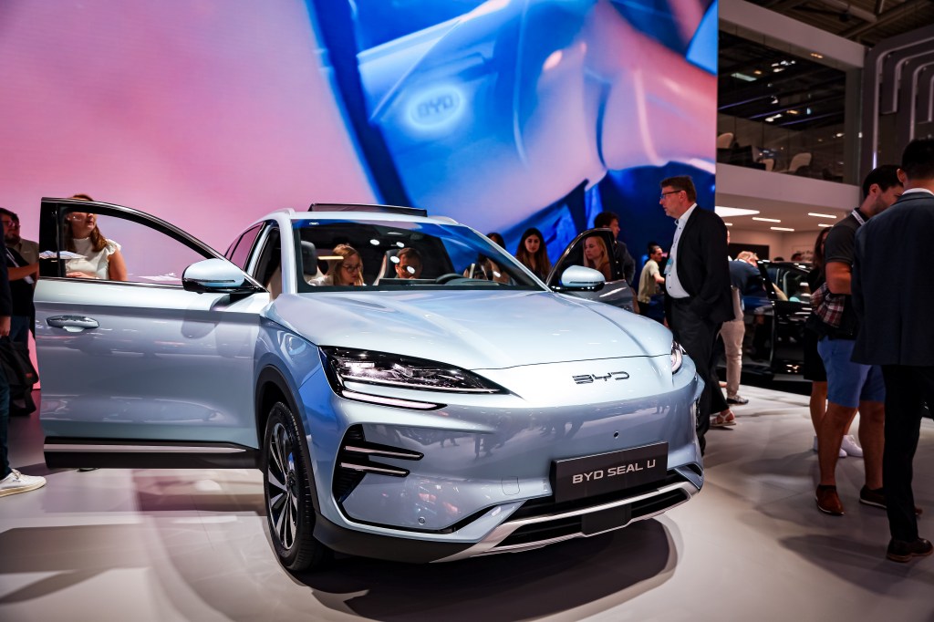Image of an electric vehicle from Chinese automaker BYD.