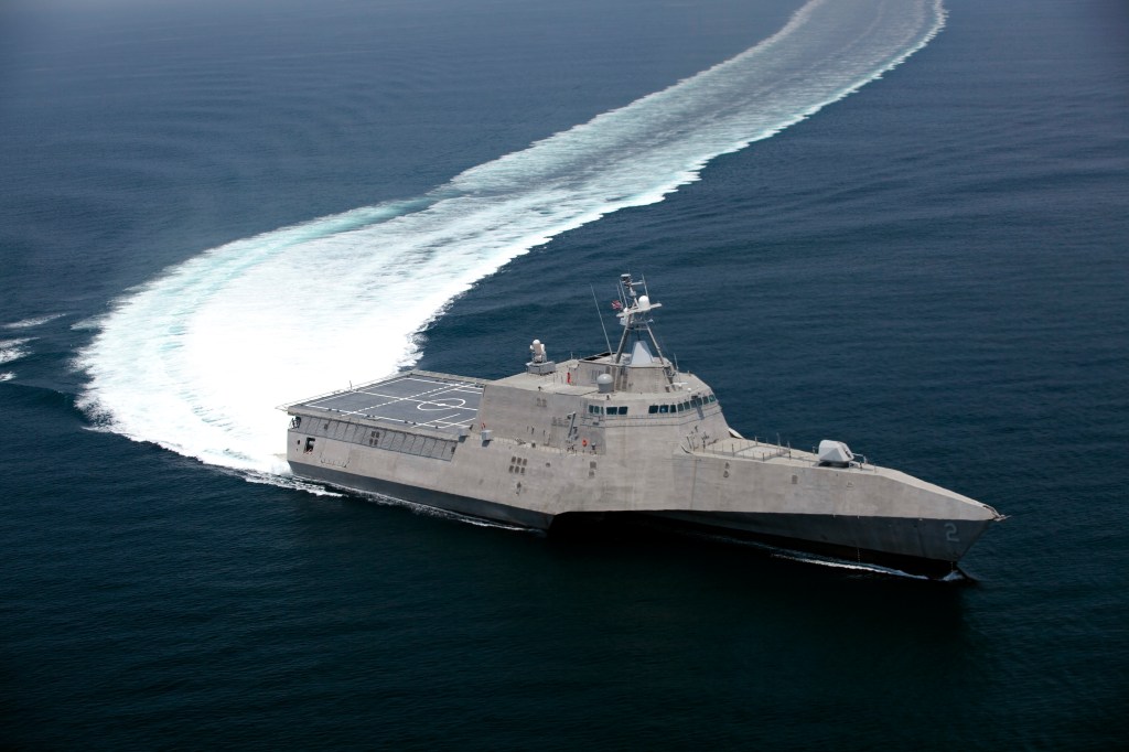 A littoral combat ship.