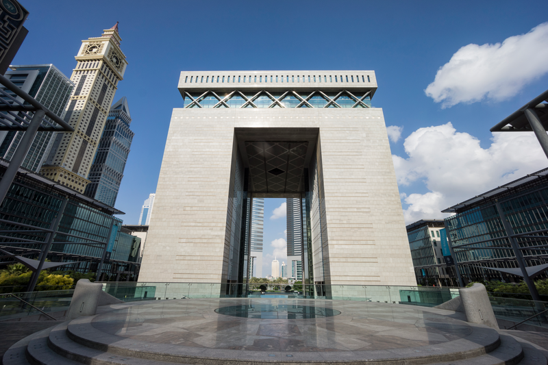 Dubai Financial Center, "The Gate" houses the Stock Exchange.