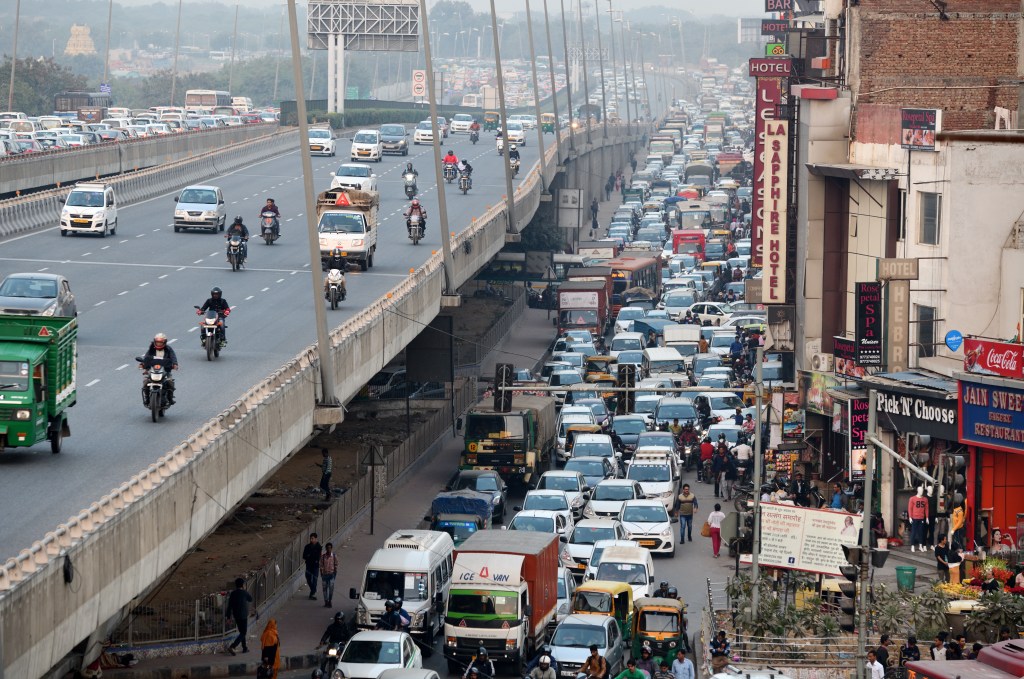 City scene in Dehli