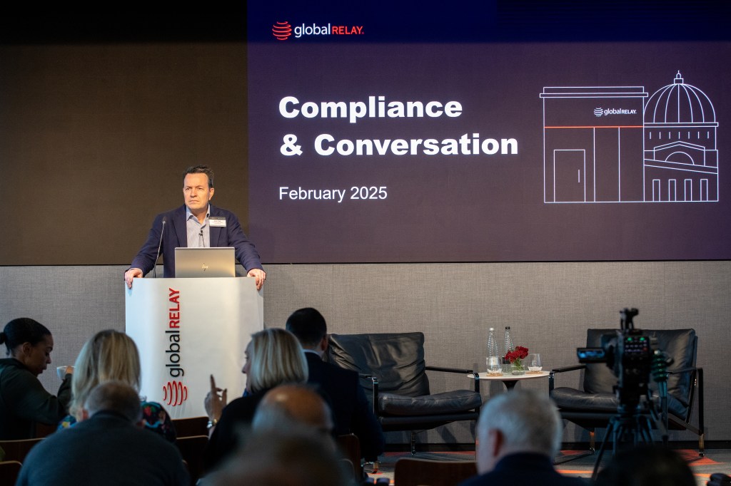 Alex Viall at Global Relay Compliance & Conversations event.